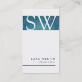 Videograaf Beeldende Kunst Monogram Visitekaartje (Voorkant)