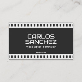 🎞️ Videograaf Filmmaker Custom QR Contactkaartje