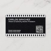 🎞️ Videograaf Filmmaker Custom QR Visitekaartje (Achterkant)