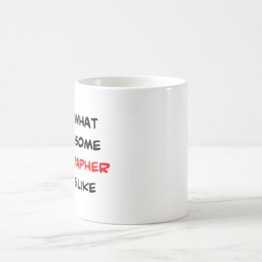 videograaf, geweldige koffiemok (Center)