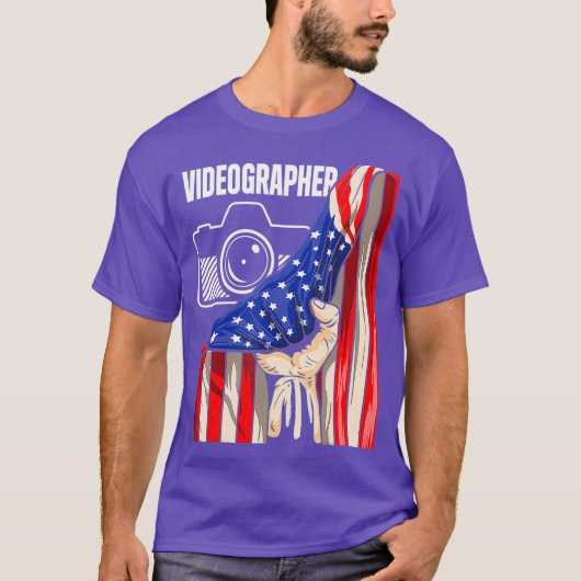 Videograaf USA Videografie Filmmaker Gift T-shirt (Voorkant)