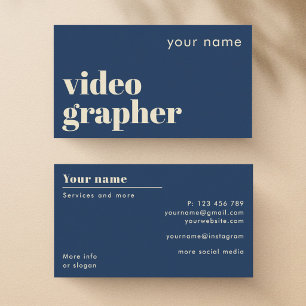 Videograaf videoproducent Visitekaartje