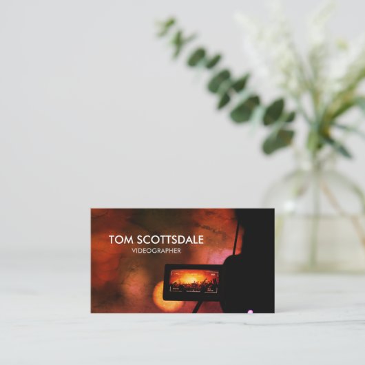 Videograaf Videoproductie Visitekaartje (Staand voorkant)