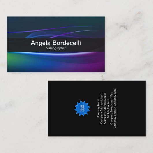 Videograaf Visitekaartje Borealis Lights (Voorkant / Achterkant)