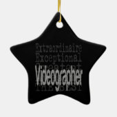 Videografe Extraordinaire Keramisch Ornament (Achterkant)