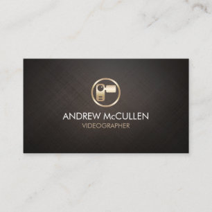Videografisch camerapictogram visitekaartje
