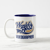 Videografische cadeau tweekleurige koffiemok (Links)