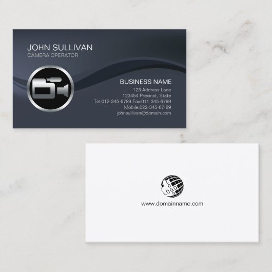 Videografische cameramanager visitekaartje (Voorkant / Achterkant)