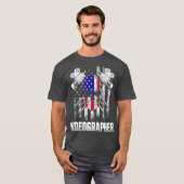 Videografische filmmaker t-shirt (Voorkant volledig)