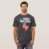 Videografische filmmaker t-shirt (Voorkant volledig)