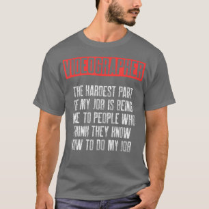 Videografische video Filmmaker Gift T-shirt