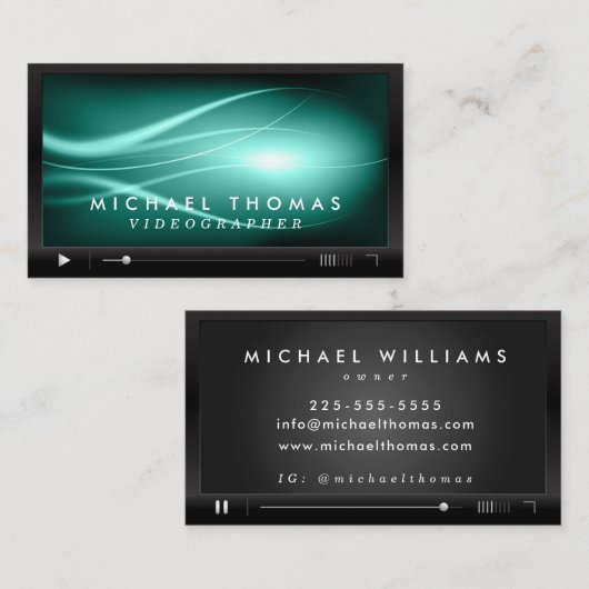 Videografische Visitekaartjes (Voorkant / Achterkant)