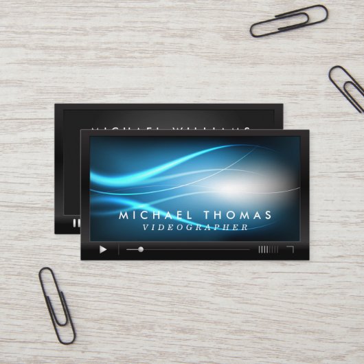Videografische Visitekaartjes (Voorkant / Achterkant in situ)