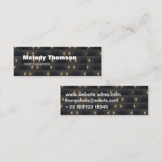 Videografische Visitekaartjes (Voorkant / Achterkant)