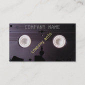 Videomobusiness met eersteklas VHS-visitekaartje Visitekaartje (Achterkant)