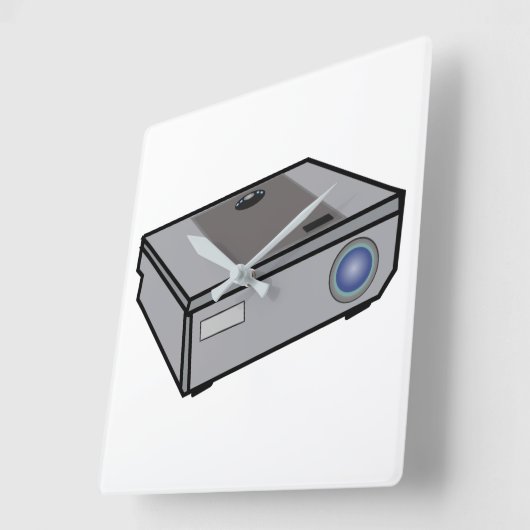 Videoprojector Vierkante Klok (Hoek)