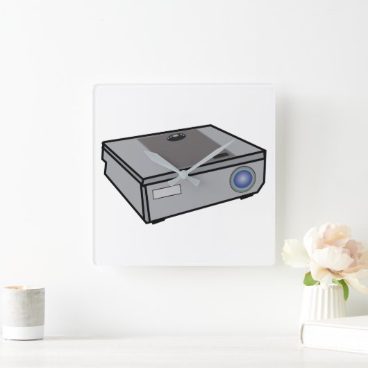 Videoprojector Vierkante Klok (Huis)