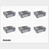 Videoprojector Vierkante Sticker (Vel)