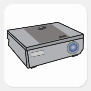 Videoprojector Vierkante Sticker
