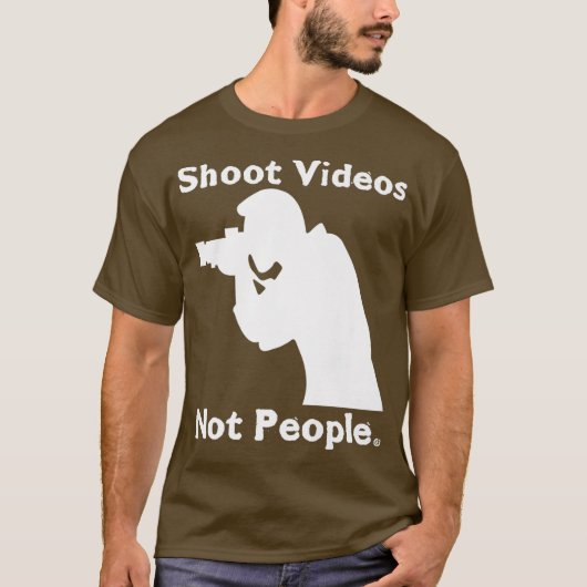 Video's fotograferen geen mensen die Pistolen best T-shirt (Voorkant)
