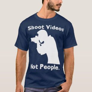 Video's fotograferen geen mensen die Pistolen best T-shirt