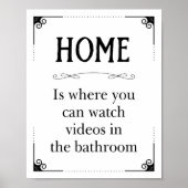 Video's van de thuisbioscoop op het schimmeldecor poster (Voorkant)