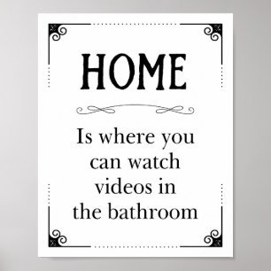 Video's van de thuisbioscoop op het schimmeldecor poster