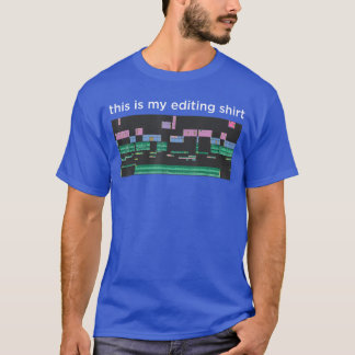 Videosoftware voor videobewerking Filmredacteur Vi T-shirt