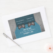 Videospel Bewaar de Datum Stickers, Blauw Rechthoekige Sticker (Envelop)