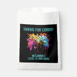 Videospel Blauwgroen Verjaardagsfeestgunsten Bedankzakje