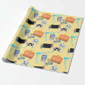 Videospel Cadeaupapier (Uitgerold)