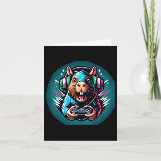 Videospel Capybara Gaming  Kaart (Voorkant)