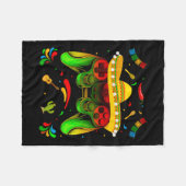 Videospel Cinco De Mayo Boys Kinder Let's Fiesta P Fleece Deken (Voorkant (Horizontaal))