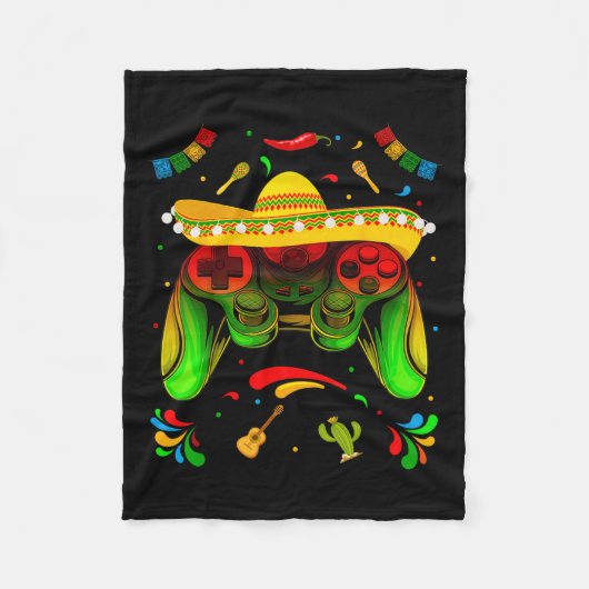 Videospel Cinco De Mayo Boys Kinder Let's Fiesta P Fleece Deken (Voorkant)