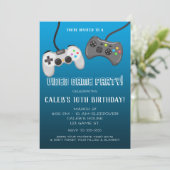 Videospel Controllers Gamer Verjaardagsfeestje Kaart (Staand voorkant)