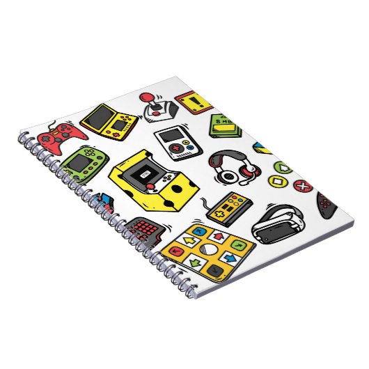 Videospel, doodle set notitieboek (Rechterzijde)