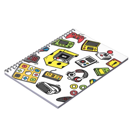 Videospel, doodle set notitieboek (Linkerzijde)