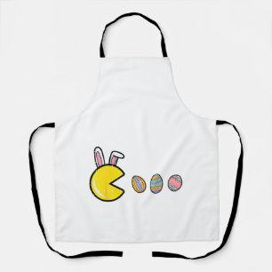 Videospel Eet Pasen Eieren Retro Gamer Mannen Jong Schort