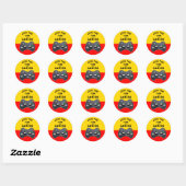 Videospel Feestje Ronde Sticker (Vel)