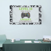 Videospel Game On Verjaardagsfeest Banner (Beurs)