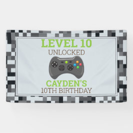 Videospel Game On Verjaardagsfeest Banner