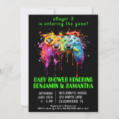 Videospel Gamer Neutraal Baby shower Kaart (Voorkant)