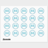 Videospel | Gamerfeestje | Gamecontroller Ronde Sticker (Vel)