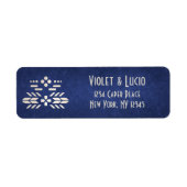 Videospel Geek Blauw Bruiloft Etiket (Voorkant)