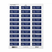 Videospel Geek Blauw Bruiloft Etiket (Full Sheet)