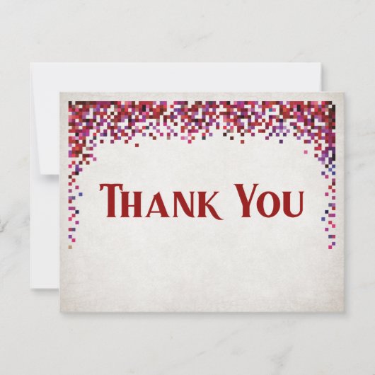 Videospel Geek Bruiloft Bedankkaart (Voorkant)