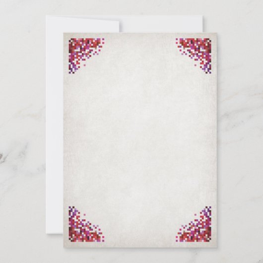 Videospel Geek Bruiloft Kaart (Achterkant)