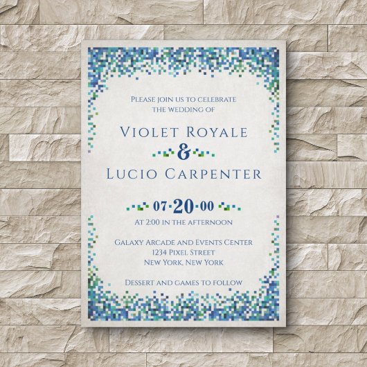 Videospel Geek Bruiloft Kaart