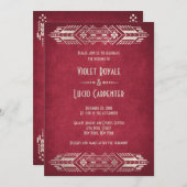 Videospel Geek Rood Bruiloft Kaart (Voorkant / Achterkant)