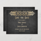 Videospel Geek Zwart Bruiloft Save The Date (Voorkant / Achterkant)